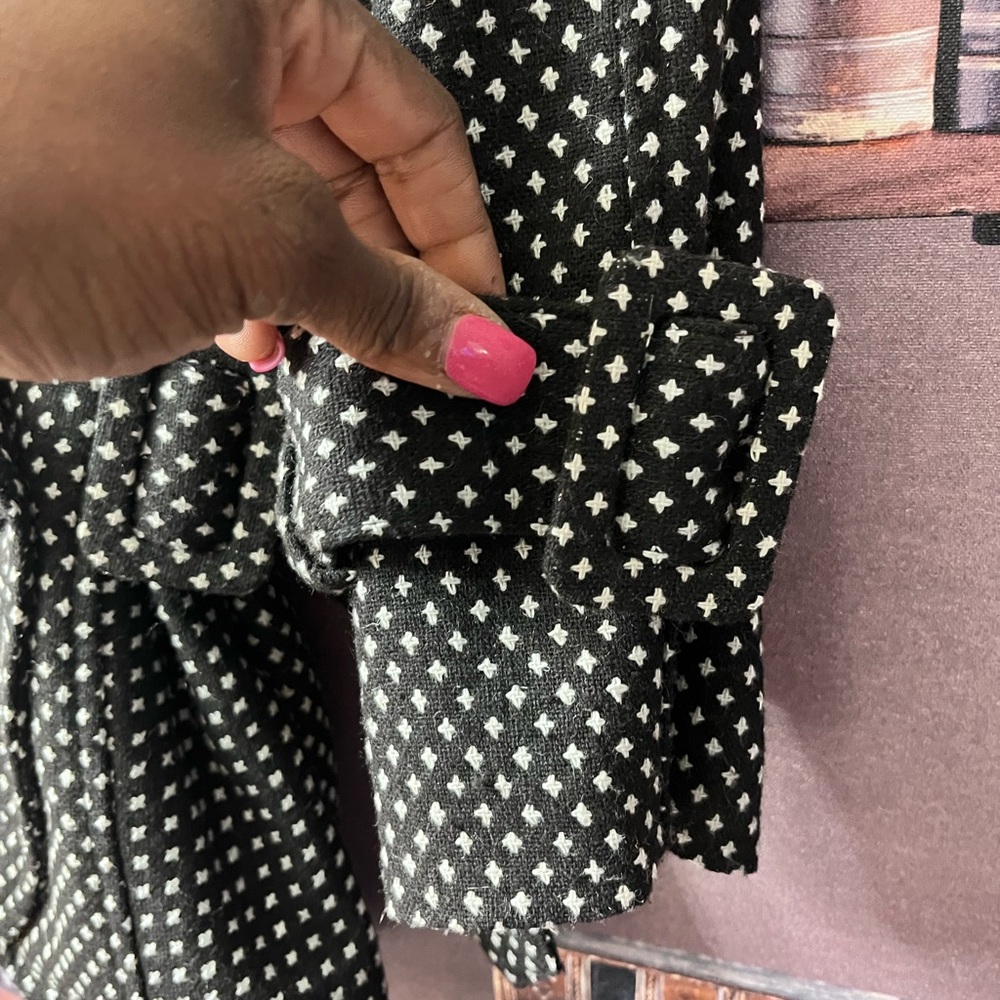Y2K Forever 21 Black Polka Dot Blazer Size Large - Picture 10 of 15